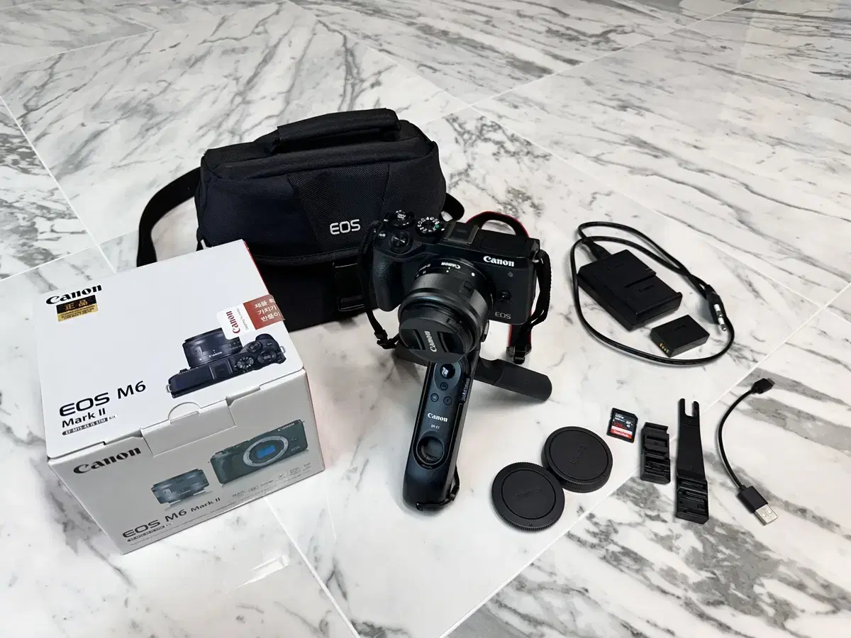 캐논 카메라 EOS M6 Mark 2 번들 키트 풀박스